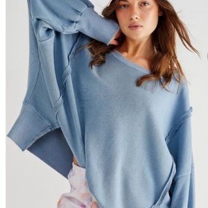 We the Free - FP We the Free Camden Oversized Sweatshirt NWTGS / Sky Blue